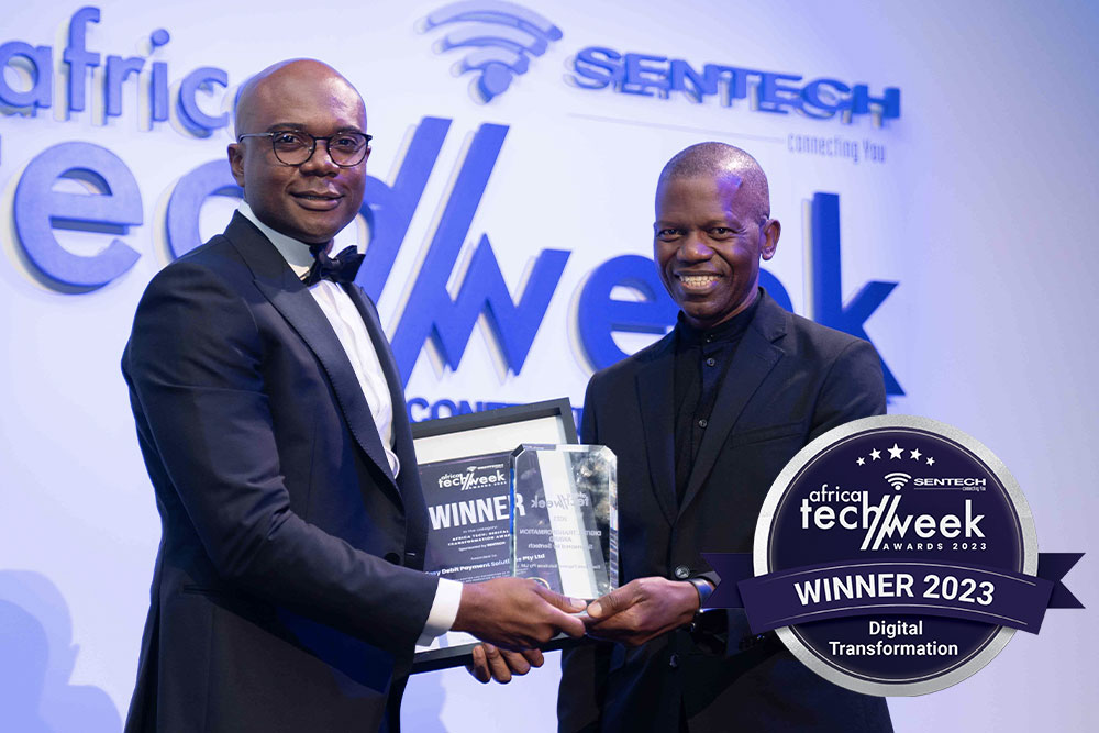 EasyDebit wins the 2023 Sentech Africa Tech Digital Transformation Award